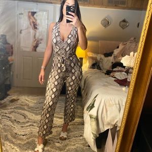 NEW Snakeskin Jumpsuit size small